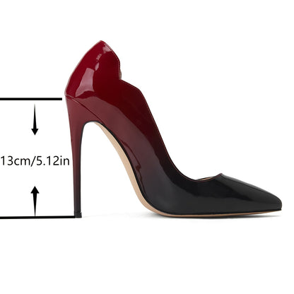 Elegant Voaboasy Women's Stiletto Heels - Pointed Toe, Faux Cover Dress Pumps for All Seasons, VOABOASY