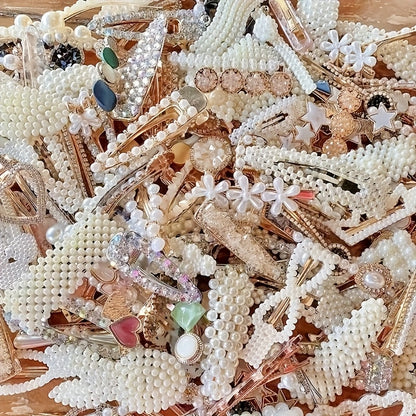 A Set Of 48 Women's Multi-style Sweet Imitation Hair Clips for Everyday Use