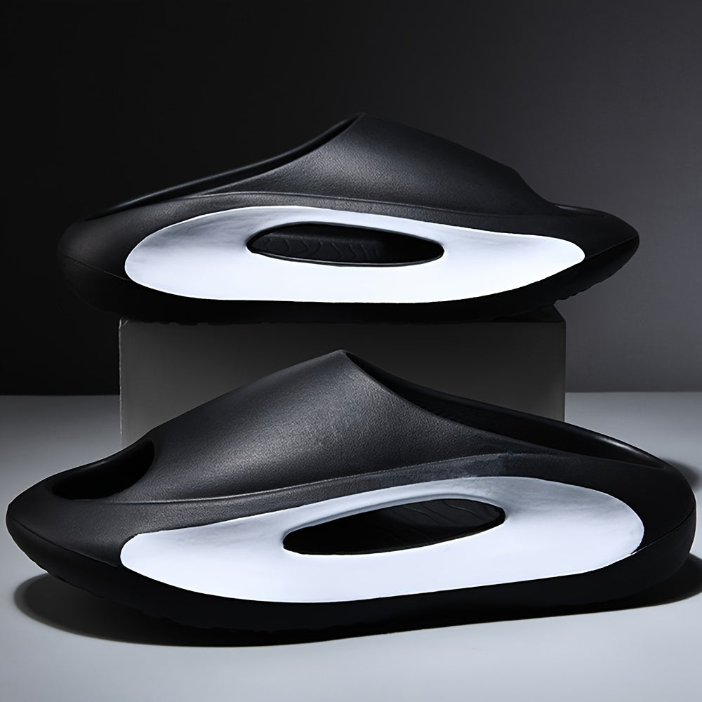 Unisex Casual Open Toe Slides, Durable Slip On Shoes, Platform Shoes, House Shoes, Spring And Summer