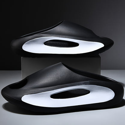 Unisex Casual Open Toe Slides, Durable Slip On Shoes, Platform Shoes, House Shoes, Spring And Summer