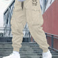 Street Style Men's Casual Non Stretch Footed Cargo Pants With Drawstring For Casual Daily Wear, Spring And Fall