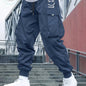 Street Style Men's Casual Non Stretch Footed Cargo Pants With Drawstring For Casual Daily Wear, Spring And Fall