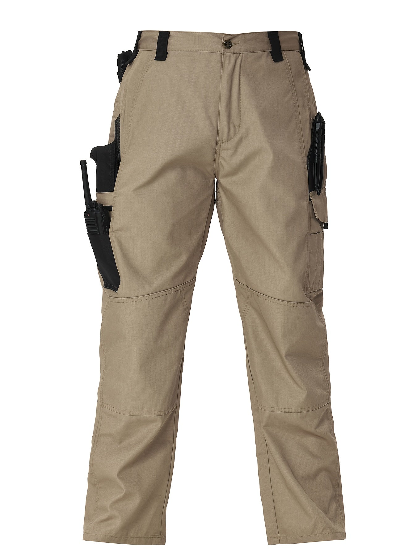 Mens Cargo Pants with Spacious Pockets - Relaxed Straight Leg, Breathable & Durable for Outdoor Adventures - Ideal for Hiking, Fishing, and Casual Wear