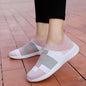 Women's Breathable Knit Sneakers, Casual Slip On Outdoor Shoes, Comfortable Low Top Shoes