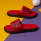 Men'S Outdoor Leisure Sports Slippers, Black/red Sports Slippers, Suitable For Home And Outdoor Wear, Adjustable Shoe Surface, With 23 Digital, Fashionable And Wear-resistant Thick Sole.