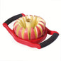 Apple Slicer Corer, Stainless Steel Upgraded 16-Slice Sharp Apple Slice Cutter Large, Ergonomic Plastic Handle Non-Slip Easy Grips, Kitchen Fruit Divider Prevent Rust Easy Clean (Red)