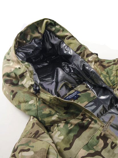 Men's Camo Hooded Waterproof Jacket - Warm Fleece-Lined, Windproof & Durable for Outdoor Activities in Fall/Winter