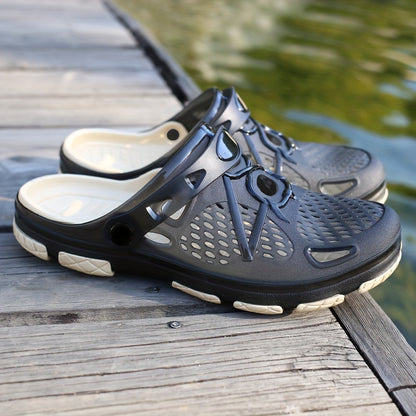 Men's Trendy Breathable Clogs, Comfy Non Slip Durable EVA Slippers For Men's Outdoor Activities