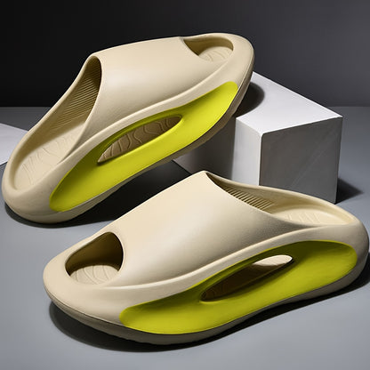 Unisex Casual Open Toe Slides, Durable Slip On Shoes, Platform Shoes, House Shoes, Spring And Summer