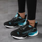 Women's Breathable Mesh Platform Sneakers, Casual Lace Up Outdoor Shoes, Comfortable Low Top Running Shoes plus size