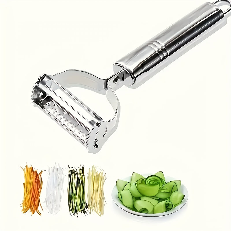 Stainless Steel Vegetable Peeler - Multi-Functional, Easy-Grip Fruit & Potato Slicer, Durable and Easy to Clean for Home and Restaurant Use, Peeler