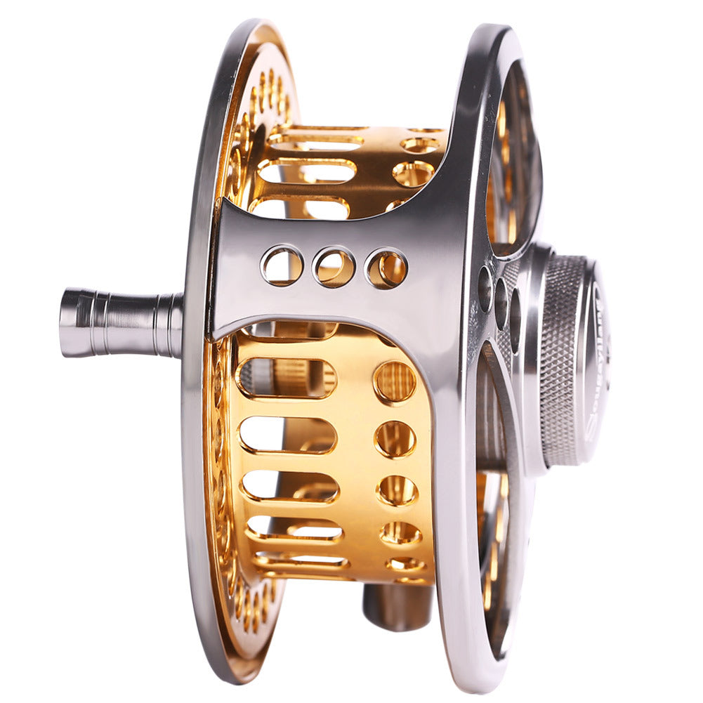 Sougayilang Lightweight Aluminium Fly Fishing Reel with Smooth Drag System