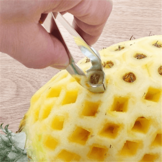 Stainless Steel Pineapple Eye Peeler & Seed Remover - Easy-to-Use Kitchen Gadget for RVs