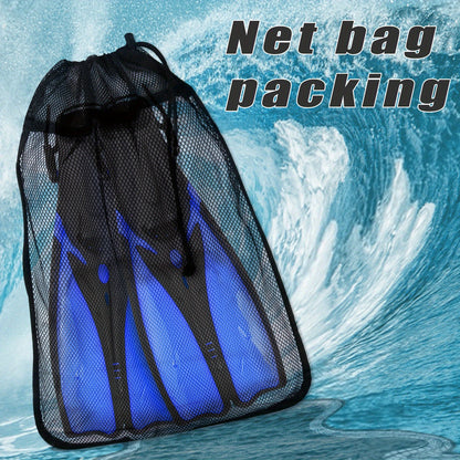 Professional Adult Diving Fins, Full Foot Silicone, Anti-Slip, Non-Deformable, with Portable Mesh Bag, Ideal for Swimming & Underwater Exploration, Perfect Gift for Easter, Father'S Day, Independence Day, Thanksgiving, Christ