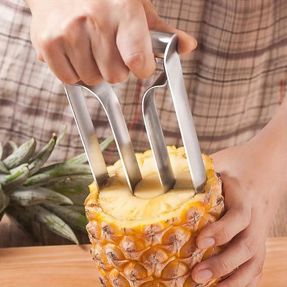 1pc Easy-to-Use Pineapple Corer Slicer - Durable Stainless Steel, Comfort Grip Handle - Ideal for Home & Kitchen, Restaurant Use