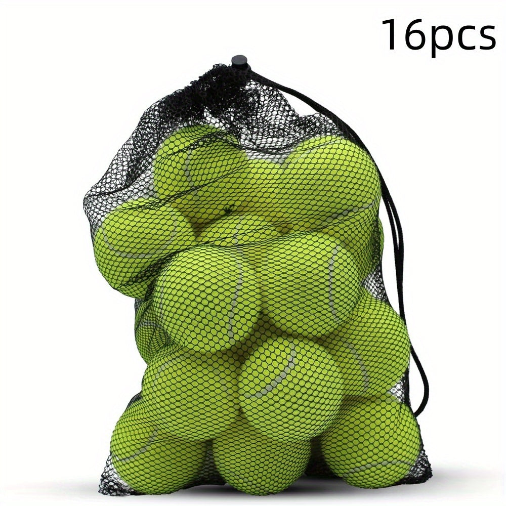 16 Pcs Tennis Balls: High-Quality Rubber Balls for Training and Exercise, Suitable for Adult Players