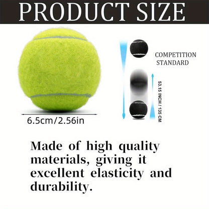 16 Pcs Tennis Balls: High-Quality Rubber Balls for Training and Exercise, Suitable for Adult Players