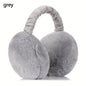 Unisex Faux Fur Earmuffs - Soft Plush Ear Warmers, Foldable Coldproof Ear Muffs, Stretch Fit, Machine Washable for Winter Outdoor Use