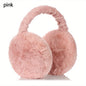 Unisex Faux Fur Earmuffs - Soft Plush Ear Warmers, Foldable Coldproof Ear Muffs, Stretch Fit, Machine Washable for Winter Outdoor Use