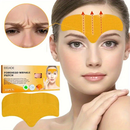 10pcs Forehead Firming Patches - Instantly Smooth & Soften, Dramatically Lift & Tighten Skin - Targets Forehead for a Youthful Glow