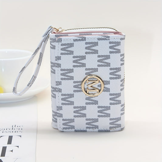 Classic designer letter printed three fold Women's wallet, casual style, fashionable Women's credit card holder - a high-quality gift for women