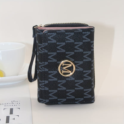Classic designer letter printed three fold Women's wallet, casual style, fashionable Women's credit card holder - a high-quality gift for women