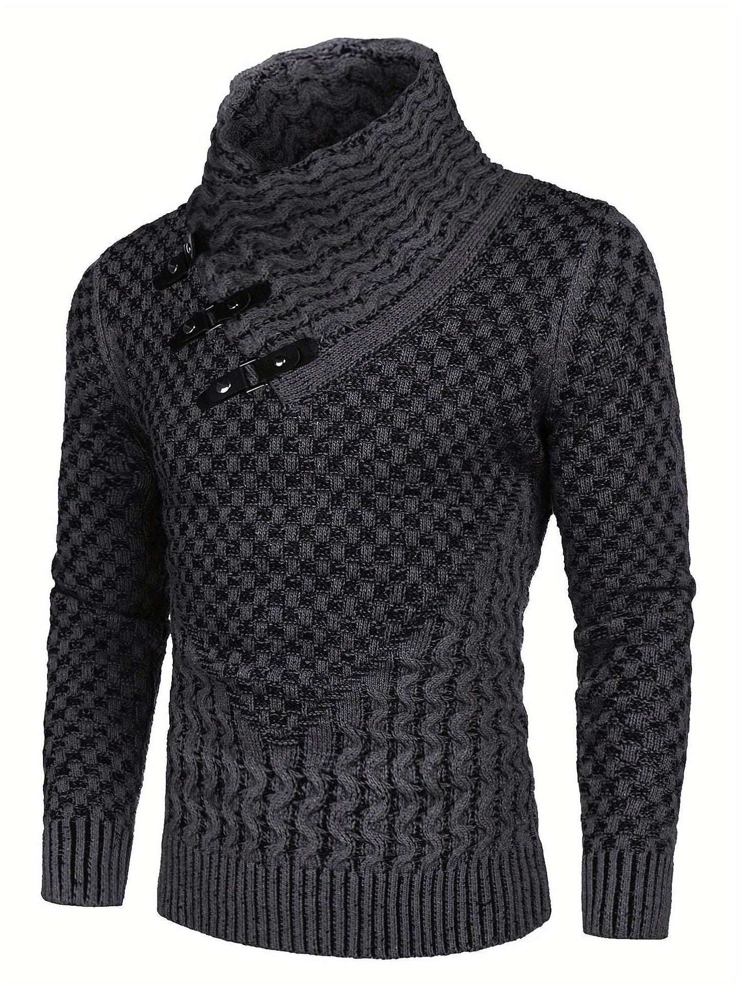 Men'S Novelty Turtleneck Pullover