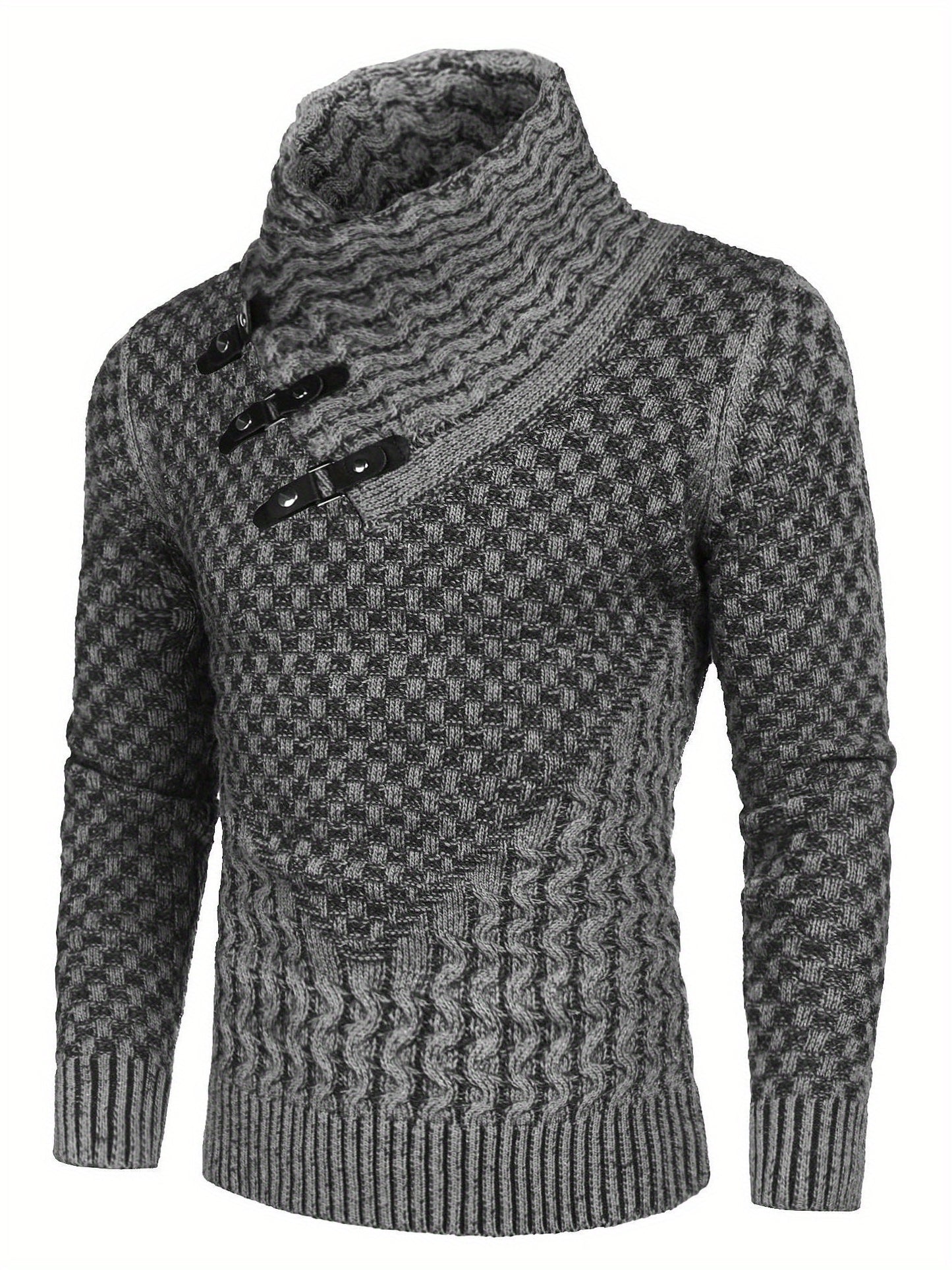 Men'S Novelty Turtleneck Pullover