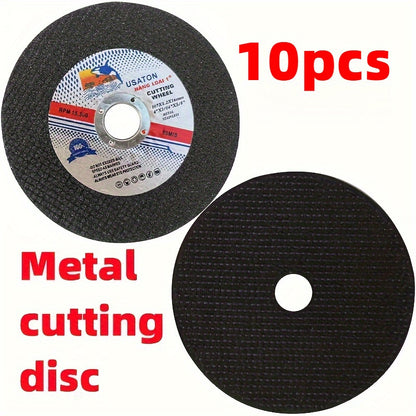 10pcs Metal Cutting Discs - Double Mesh Resin Grinding Wheels, 1.2Mm Thick, Stainless Steel Cutting Blade for Enhanced Efficiency