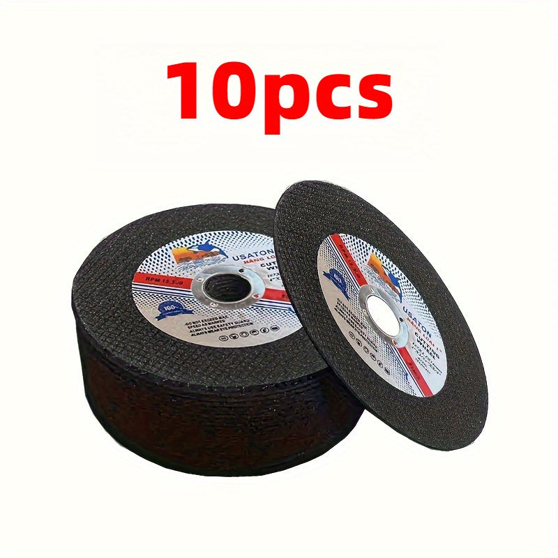 10pcs Metal Cutting Discs - Double Mesh Resin Grinding Wheels, 1.2Mm Thick, Stainless Steel Cutting Blade for Enhanced Efficiency