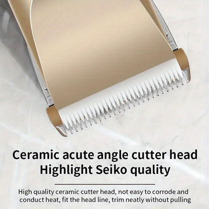 USB Rechargeable Hair Clippers for Men, Cordless Electric Haircutting & Grooming Kit, ABS Body, with 400mAh Lithium Battery, 3mm-12mm Guide Combs, Barber Comb, Cleaning Brush, Hair Clipper, for Salon & Home Use