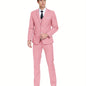 Men's Suits Set 3pcs Business Work Banquet Performance Travel Holiday Vacation Daily Birthday Gift Dress Tuxedo Jacket Coat Blazer Vest Pants Suit Set for Men Size XS-XXXL Wedding Season