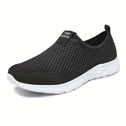 Women's Breathable Mesh Sneakers - Lightweight, Slip-On Casual Shoes with Soft EVA Sole for Summer Comfort