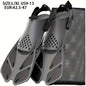 [Popular Choice] Qingsong Adjustable Snorkeling Fins with Buckles, Open Heel Design, Short Travel Swim Fins for Adults - Men and Women, Black
