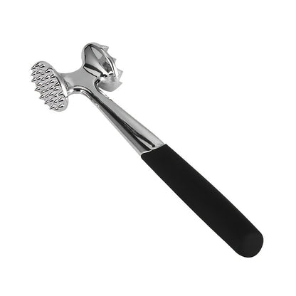 Premium Stainless Steel Meat Tenderizer Mallet with Non-Slip Handle - Dual Nail Design for Effortless Tenderizing of Steak, Chicken & Fish - Essential Kitchen Tool