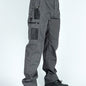 Men's Tactical Pants, Wear-Resistant Combat Training Multi-Pocket Water-Repellent Outdoor Pants, Polyester, Solid Color