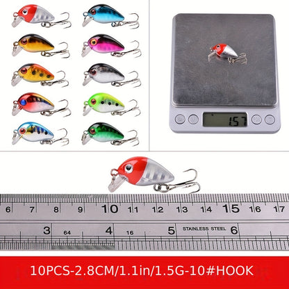 56pcs Premium Minnow Fishing Lures Kit - Hard Bait Plastic Tackle Crank Baits for Freshwater and Saltwater Fishing - Lifelike Design for Increased Catch Rates