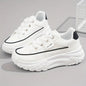 High-looking White Shoes Women's Tennis Shoes Elegant Women's Flat Shoes Comfortable Casual Sports Shoes