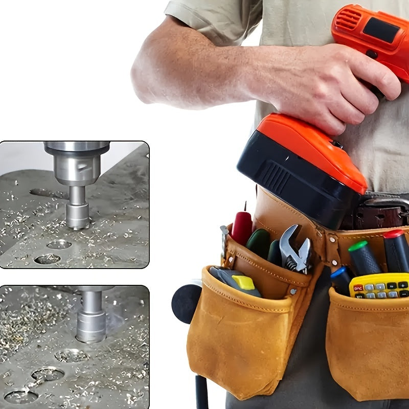 5-Piece Heavy-Duty Hole Saw Drill Bit Set - Perfect For Stainless Steel, Aluminum, Plastic & Wood!