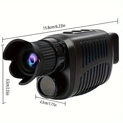 R7 Night Vision Monocular with USB Rechargeable Battery, 10X Zoom, Infrared Technology, 24mm Objective Lens - Ideal for Photography & Video Recording