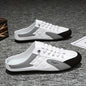Men's Trendy Color Block Hollow Out Mule Shoes, Comfy Non Slip Casual Durable & Breathable Slippers, Men's Outdoor Footwear