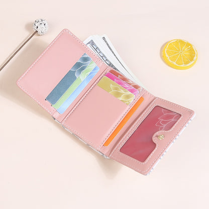 "Mother's Day Gift for Mom - Designer Monogram Tri-Fold Wallet w/ 12 Card Slots & Heart-Shaped Clasp | Vegan Faux Leather Compact Credit Card Holder, Stylish Women's Wallet (Perfect Gift for Her - Birthday, Anniversary & Moth