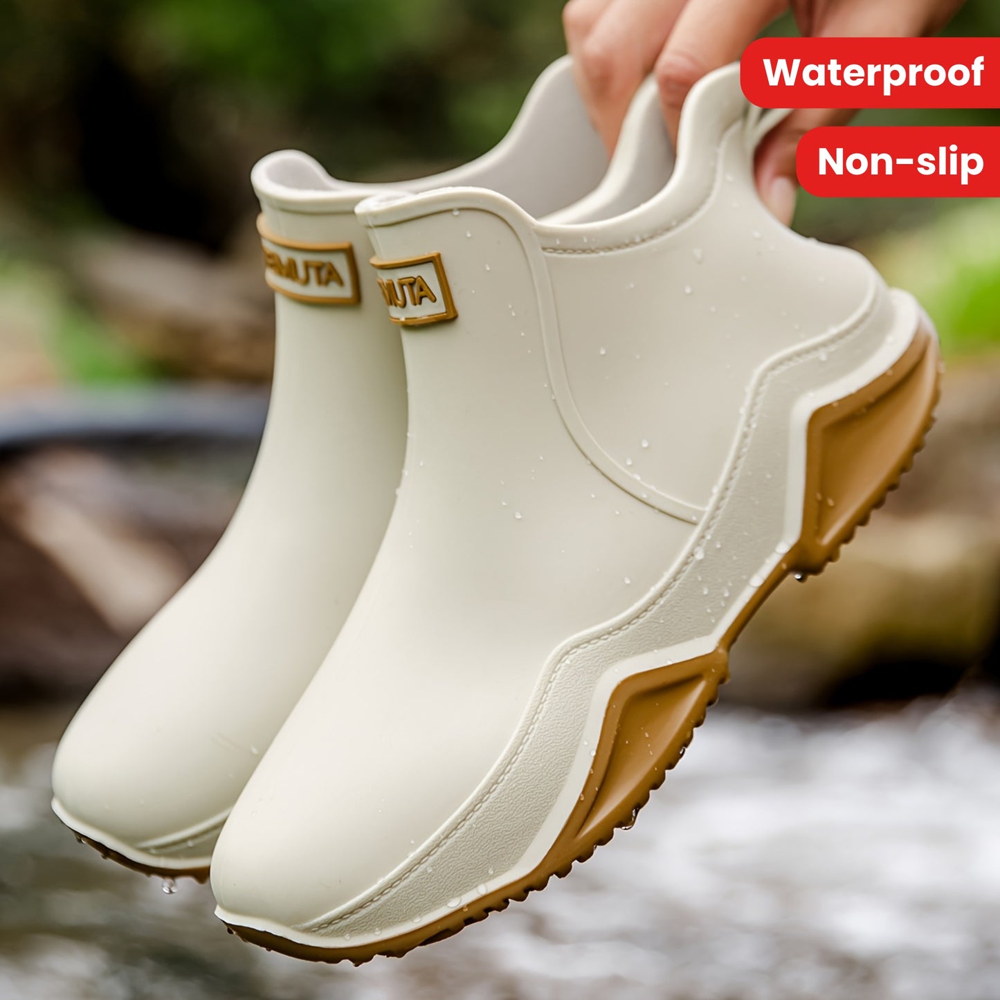 Women & Men Trendy Outdoor High Quality Non-slip Rain Boots, Kitchen Shoes, Garden Shoes, Motorcycle Waterproof Shoes, Rain Shoes, Water Shoes, Fishing Shoes