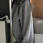 Women's Ultra-Comfy Drawstring Joggers - Casual, Loose Fit, Polyester Sweatpants in Light Gray, Machine Washable, Perfect for All Seasons