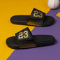 Men'S Outdoor Leisure Sports Slippers, Black/red Sports Slippers, Suitable For Home And Outdoor Wear, Adjustable Shoe Surface, With 23 Digital, Fashionable And Wear-resistant Thick Sole.