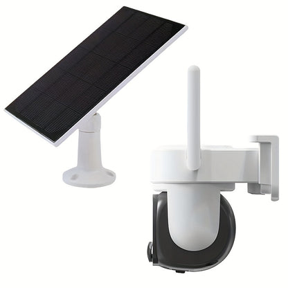 2K Pan Tilt 360° Solar-Powered Outdoor Wireless Security Camera With 3MP Color Night Vision, 2-Way Talk, Motion Detection, Perfect Gift For Birthdays, Easter, President's Day, Boys & Girlfriends