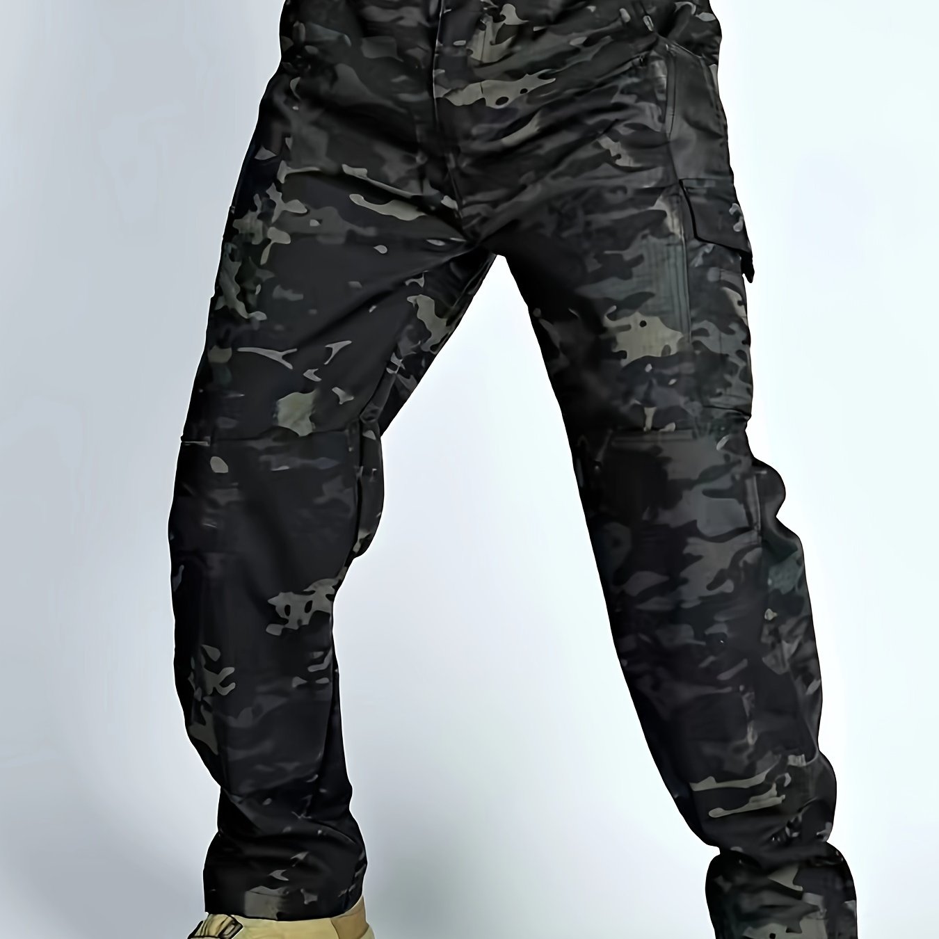 Mens Cargo Pants with Spacious Pockets - Relaxed Straight Leg, Breathable & Durable for Outdoor Adventures - Ideal for Hiking, Fishing, and Casual Wear
