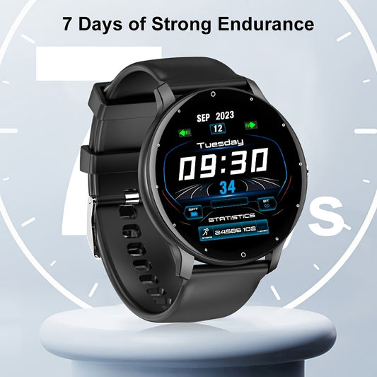 Smart Watch With 1.39 Smartwatch And 100+ Exercise Sports Modes, Weather, Music Controls, Voice Assistant Fitness All-day Body Monitoring Watches With Gift For Men And Women