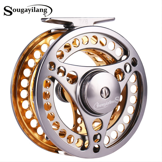 Sougayilang Lightweight Aluminium Fly Fishing Reel with Smooth Drag System