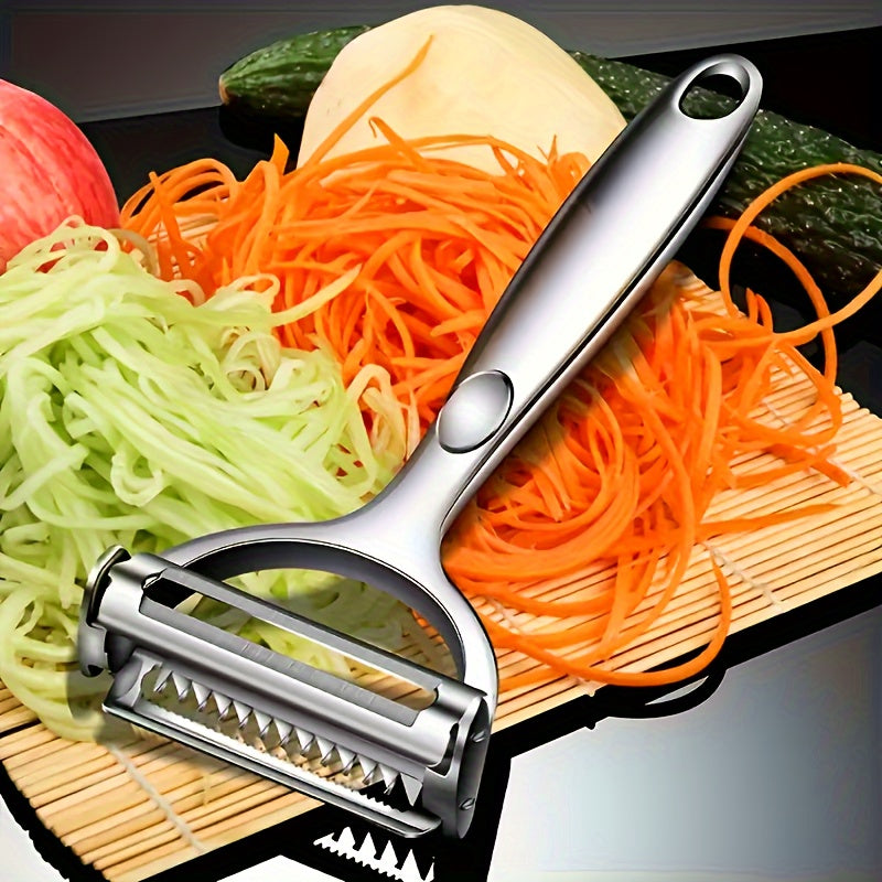 Stainless Steel Vegetable Peeler - Multi-Functional, Easy-Grip Fruit & Potato Slicer, Durable and Easy to Clean for Home and Restaurant Use, Peeler
